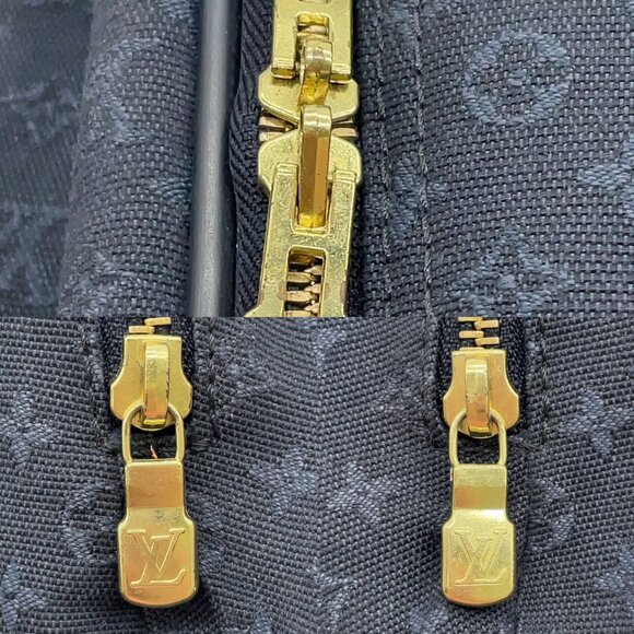 190425AX (S6) Louis Vuitton Carry Case Annette 55 Navy Blue Monogram Mini Lin - Picture 10 of 14